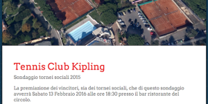 Premiazione tornei sociali @ Tennis Club Kipling | Roma | Lazio | Italia